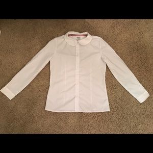 French toast button down blouse